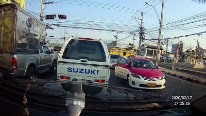 Scooter Rider Nearly Squished