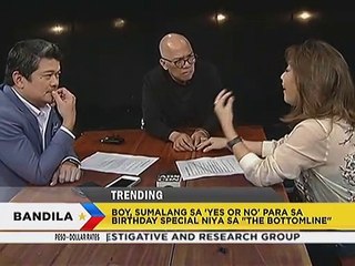 Boy sumalang sa ‘Yes or No’ para sa birthday special niya sa “The Bottomline”