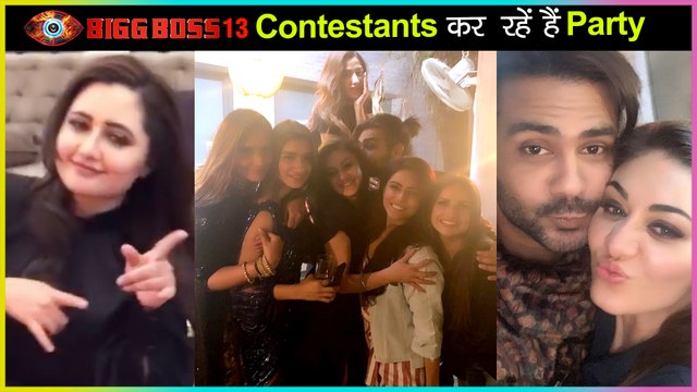 Rashami Desai, Shefali Zariwala, Madhurima Tuli, Vishal Aditya Singh PARTIES Together | Bigg Boss 13