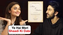 Alia Bhatt With Ranbir Kapoor REVEALS Her Marriage Date | Shocking Details