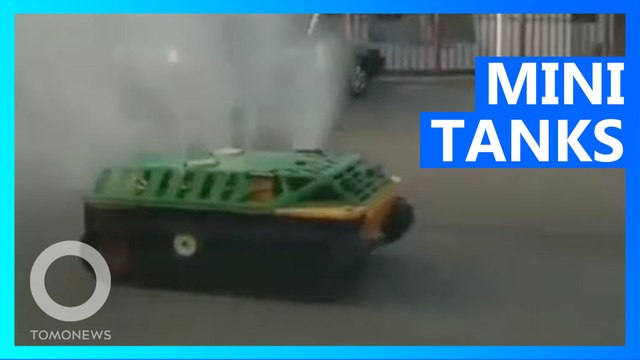 China deploys remote tanks and drones in the fight against virus