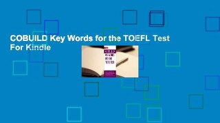 COBUILD Key Words for the TOEFL Test  For Kindle