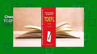 Check Your English Vocabulary for TOEFL Complete
