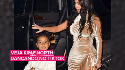 Kim Kardashian posta primeiro TikTok com North