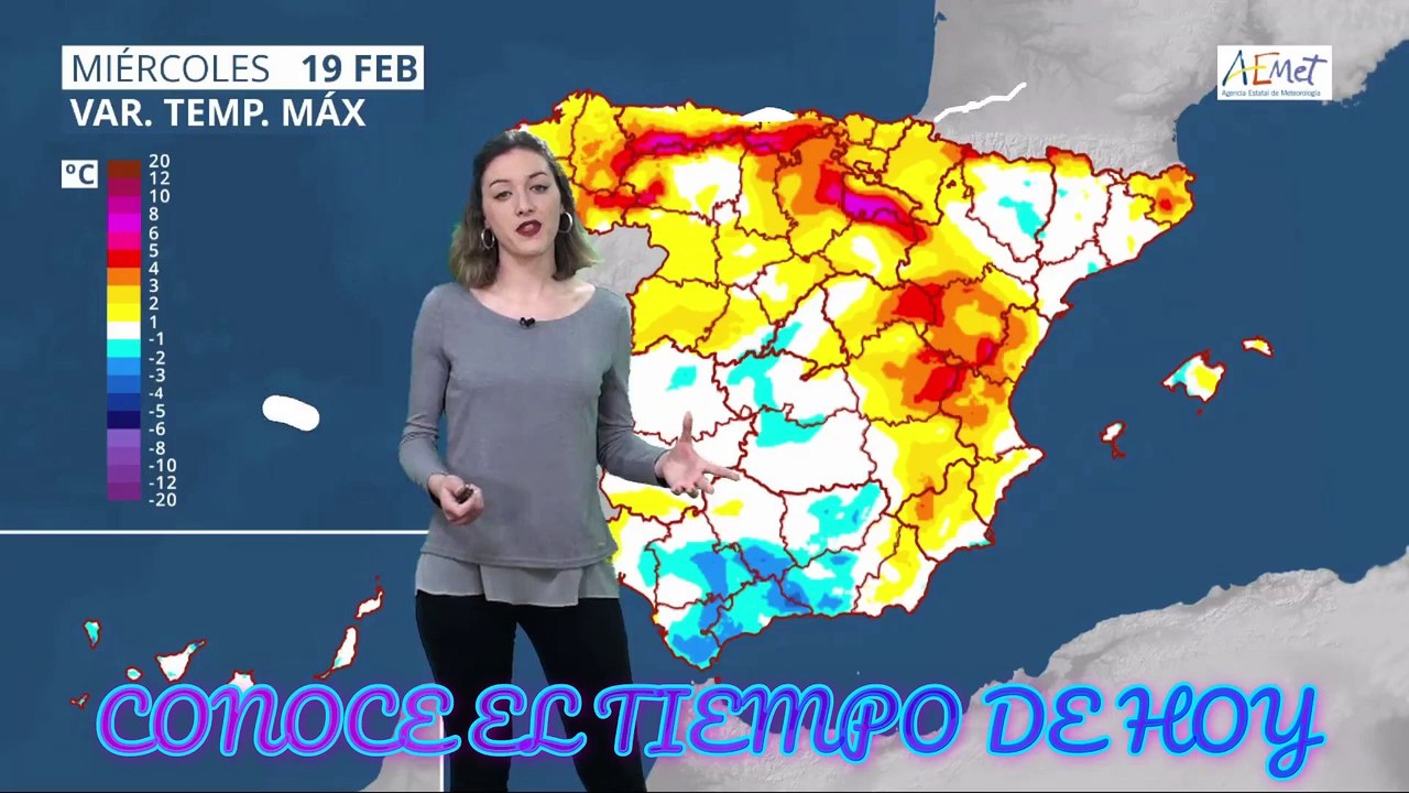 Conoce El Tiempo de Hoy Miércoles 19 de Febrero de 2020