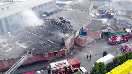 Pendik’te metal kaplama fabrikasında yangın