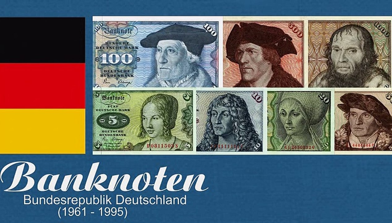 So einmal sahen die deutschen banknoten aus