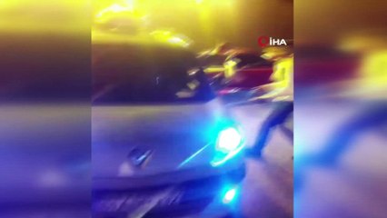 Düğün konvoylarında şoke eden görüntüler kamerada