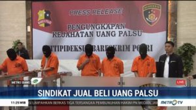 Delapan Pembuat dan Pengedar Uang Palsu Dibekuk