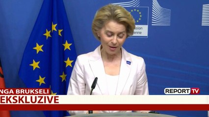 Report TV - Presidentja e KE-së: Shqipëria mike e BE! Konferenca arriti shifër fenomenale