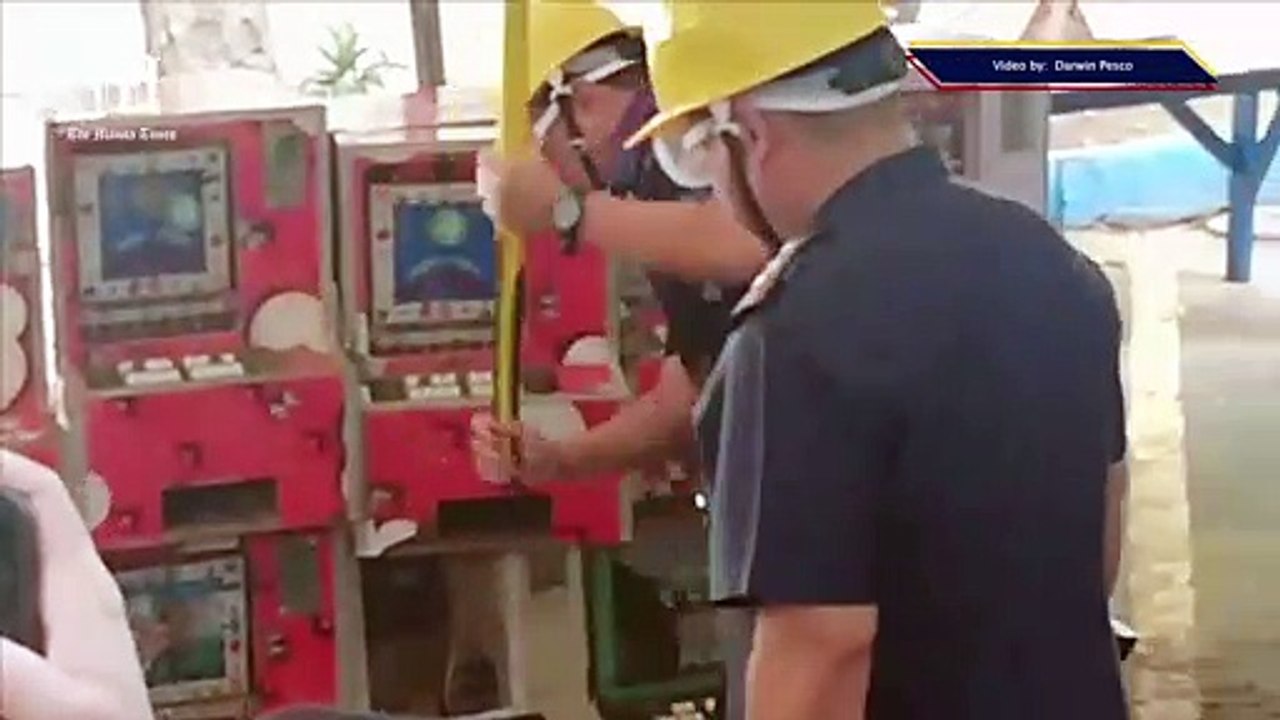 56 video karera machines destroyed in Camp Crame