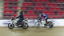 Sébastien Vigier à l'entraînement derrière moto