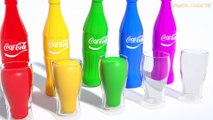Learn Colors With Animal - Coca Cola 3D Magic Liquids for Kids - Colours with Many Balls for Children
