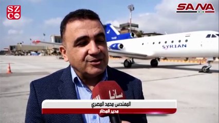 Halep havalimanı 8 yıl sonra yeniden faaliyette