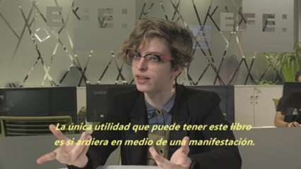 Elizabeth Duval no cree que la literatura sirva para "cambiar la realidad"