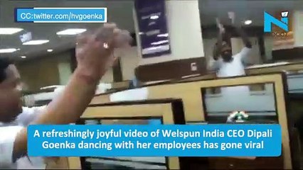 Video of Welspun India CEO Dipali Goenka dancing with employees goes viral