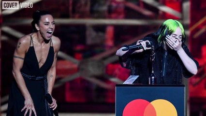 Billie Eilish breaks down during BRIT Awards acceptance speech