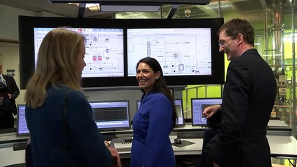 Priti Patel visits carbon capture research facility