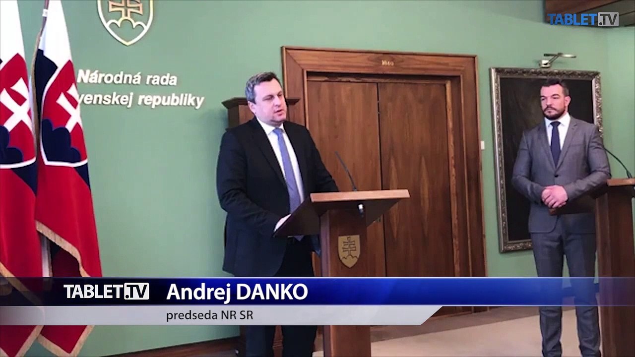 ZÁZNAM: Brífing predsedu Národnej rady SR Andreja Danka
