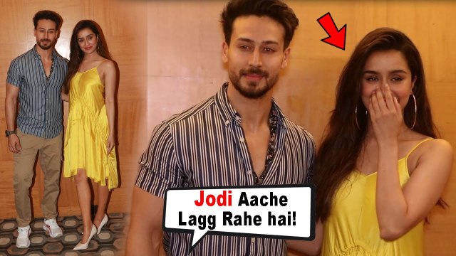 Sharddha Kapoor BLUSHES when Media guy Compliment her and Tiger together | Baaghi 3