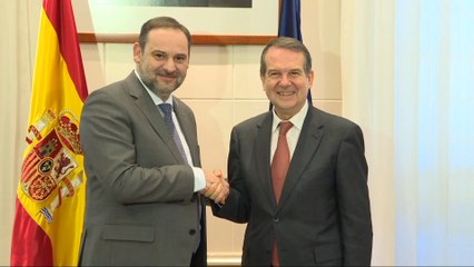 Ábalos y Abel Caballero se reúnen en el Ministerio de Transportes