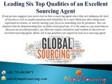 Advantages of Using a Sourcing Agent