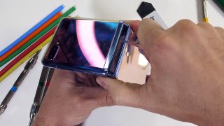 Samsung Galaxy Z Flip Durability Test – Fake Folding Glass