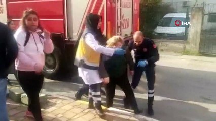 Sancaktepe'de korkutan yangın: 2 kişi mahsur kaldı