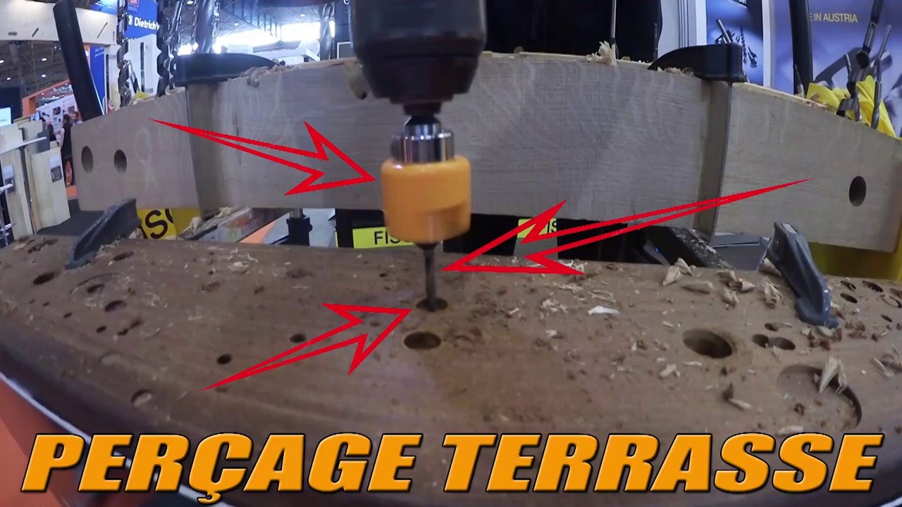 ⏩  BOUCHONNER & PERCER UNE lame TERRASSE Bois / FISCH-TOOLS / EUROBOIS