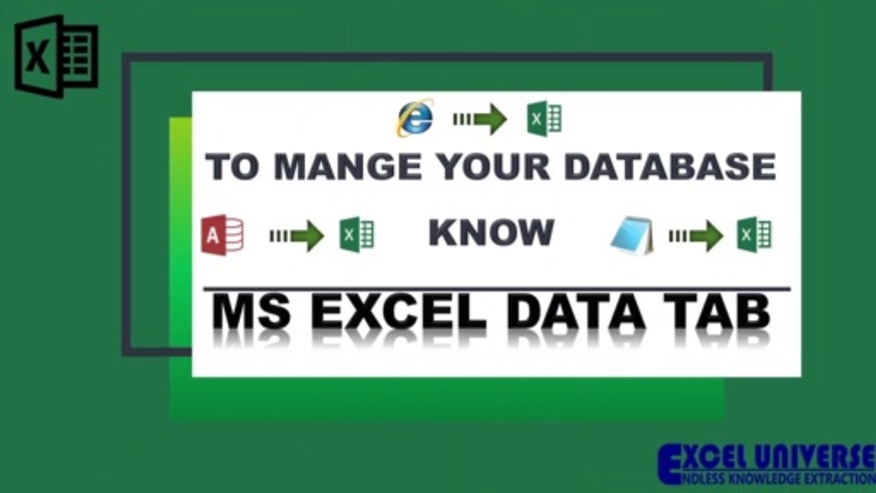 MS Excel Data TAB Part-2