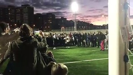 Así fue el balonazo de José Luis Almeida a un niño