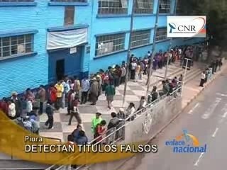 DETECTAN TÍTULOS FALSOS - CNR