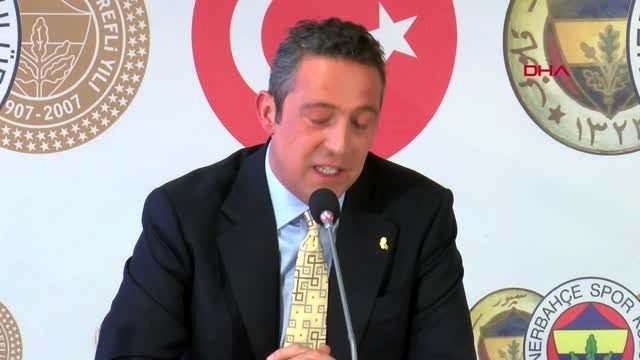 Spor fenerbahçe başkanı ali koç, basın toplantısı düzenledi