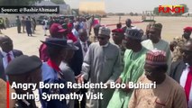 Angry Borno Residents Boo Buhari During Sympathy Visit before escaping Boko Haram attack|Punch