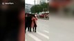 Chinese citizens punished for playing mahjong by being forced to carry table to police station amid coronavirus lockdown