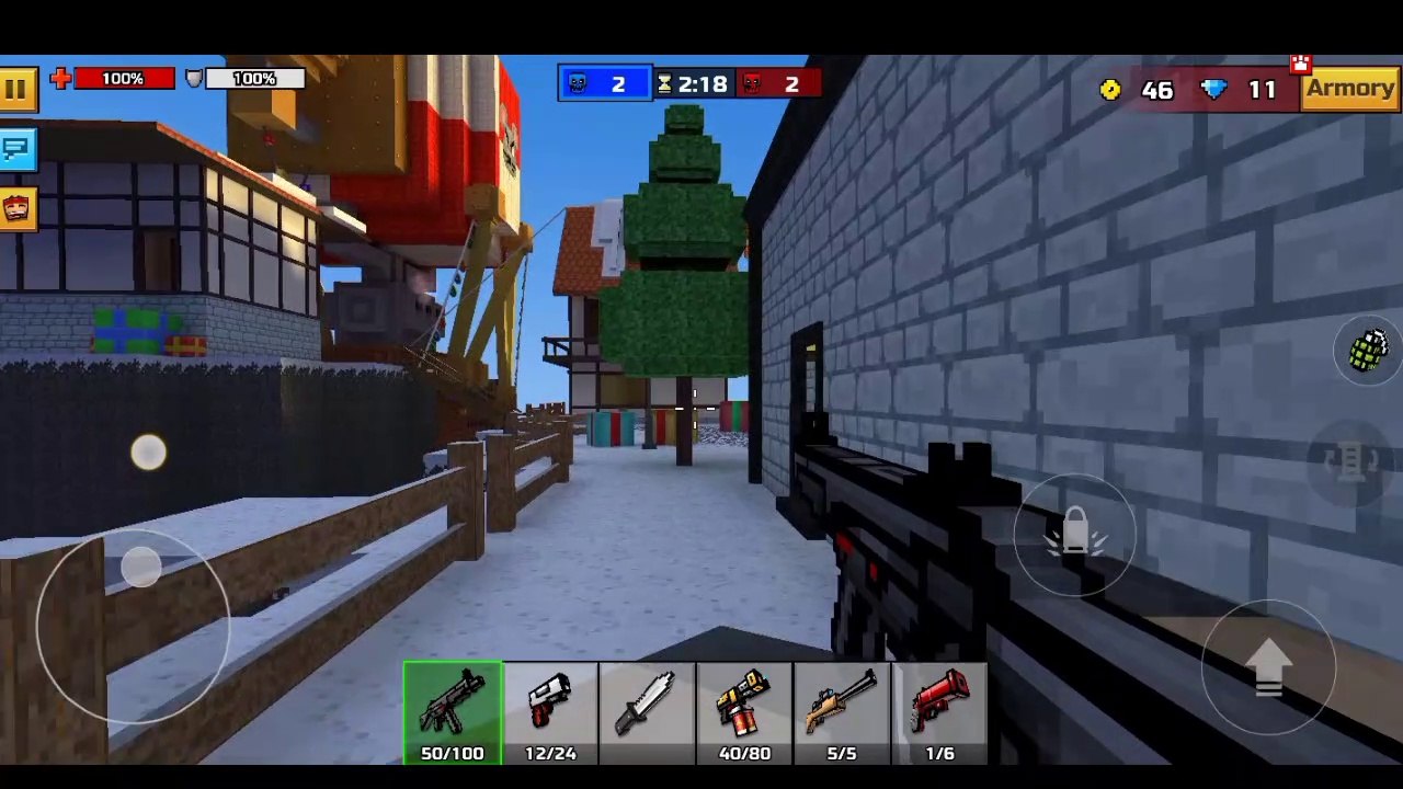 Pixel gun 3D baru main udah menang aja guys