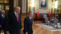 Cumhurbaşkanı Erdoğan, Özbekistan Cumhurbaşkanı Mirziyoyev ile baş başa görüştü - ANKARA