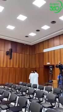 جانب من مؤتمر تقديم البرازيلي كاريلي المدرب الجديد لـ الاتحاد لوسائل الإعلام دوري محمد بن سلمان للمحترفين @AlShahenoo