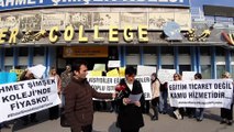Kartal'da veliler kolej önünde eylem yaptı - İSTANBUL