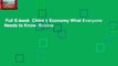 Full E-book  China s Economy What Everyone Needs to Know  Review