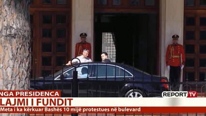 Report TV - Takim me tone të ashpra, Meta-Bashës: Dua 10 mijë njerëz në bulevard