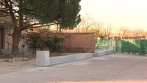 Obras de construcción del memorial histórico en la Almudena