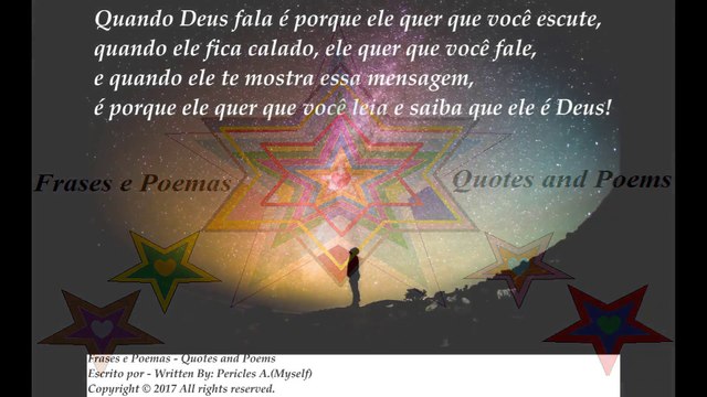 Quando Deus fala é porque ele quer que você escute, quando mostra essa mensagem... [Frases e Poemas]