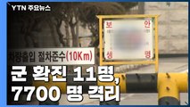 軍 확진 11명·7천7백여 명 격리...병역검사 2주 연기 / YTN