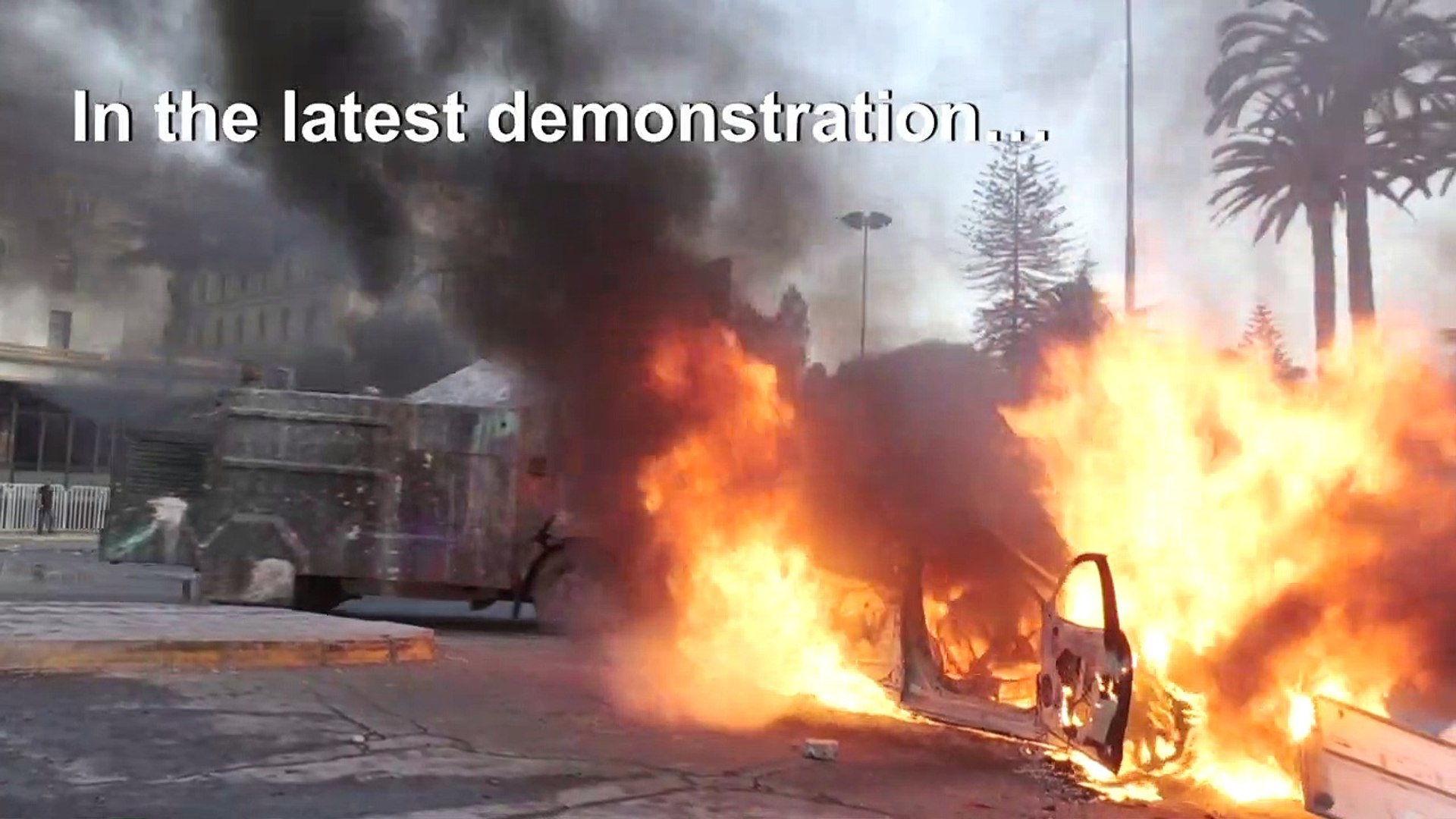 ⁣Protests in Chile hit Latin America's biggest music festival