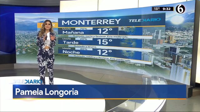 El pronóstico del tiempo con Pamela Longoria. @pamelaalongoria #Mexico #Monterrey #Aguascalientes #Lunes #Noticias #Meteomedia #Weather #News #Weathergirl