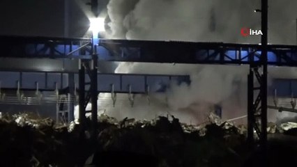 Bartın’da fabrika deposunda yangın