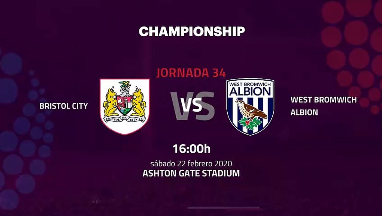 Previa partido entre Bristol City y West Bromwich Albion Jornada 34 Championship
