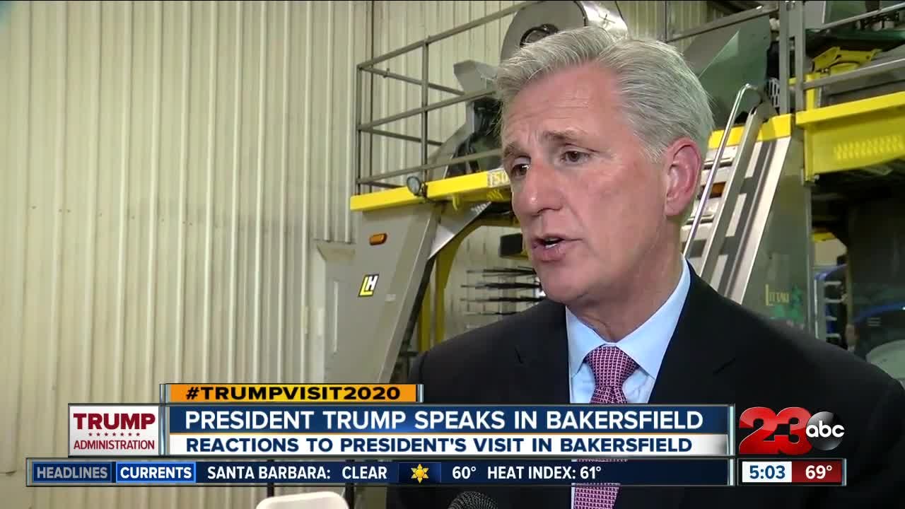 President Trump speaks in Bakersfield