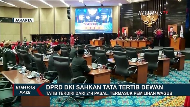 DPRD DKI Sahkan 214 Pasal Tata Tertib Dewan Termasuk Pemilihan Wagub